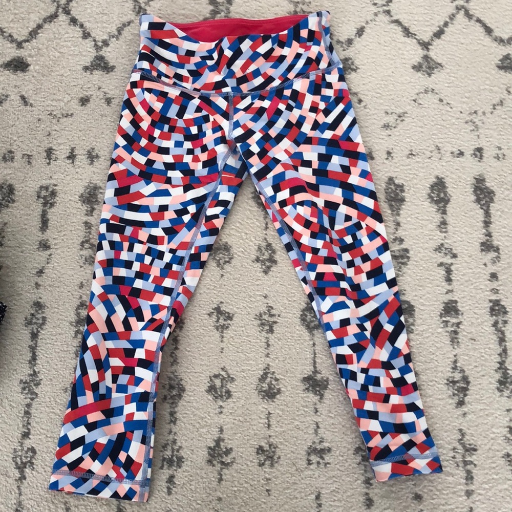 Lululemon wunder under capri leggings